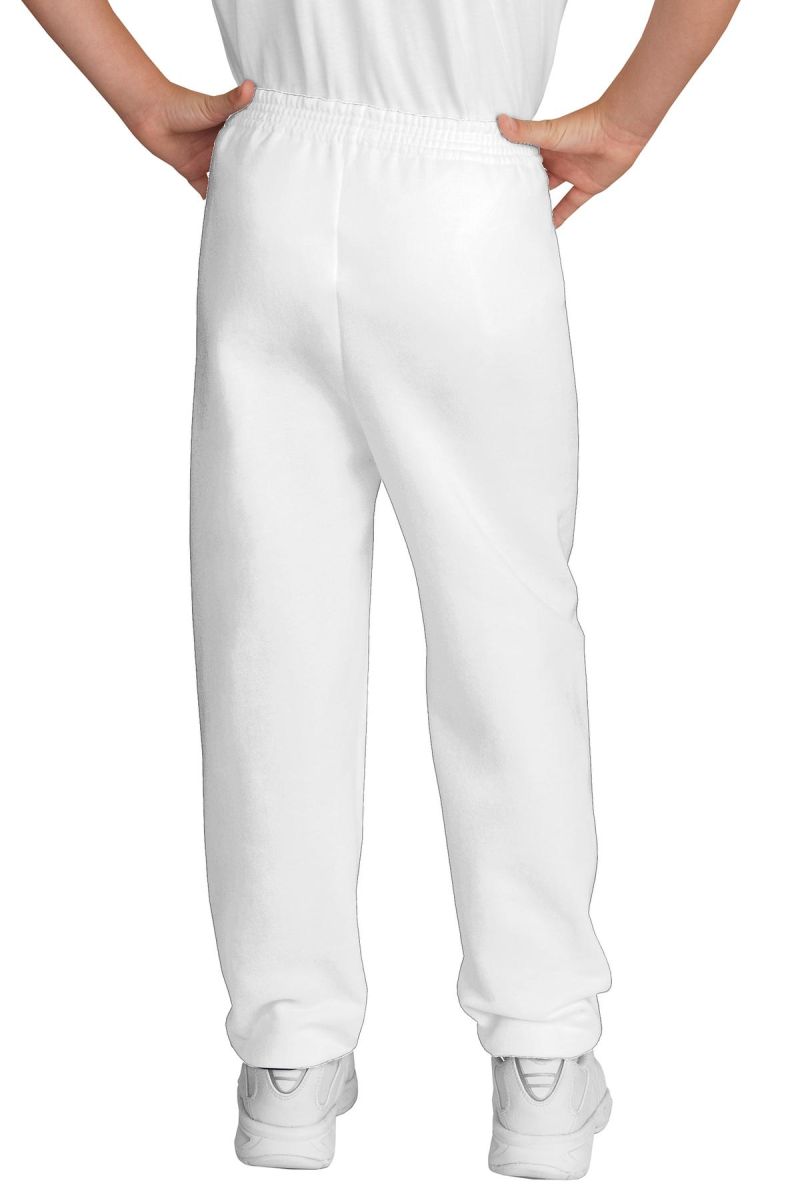 youth white sweatpants