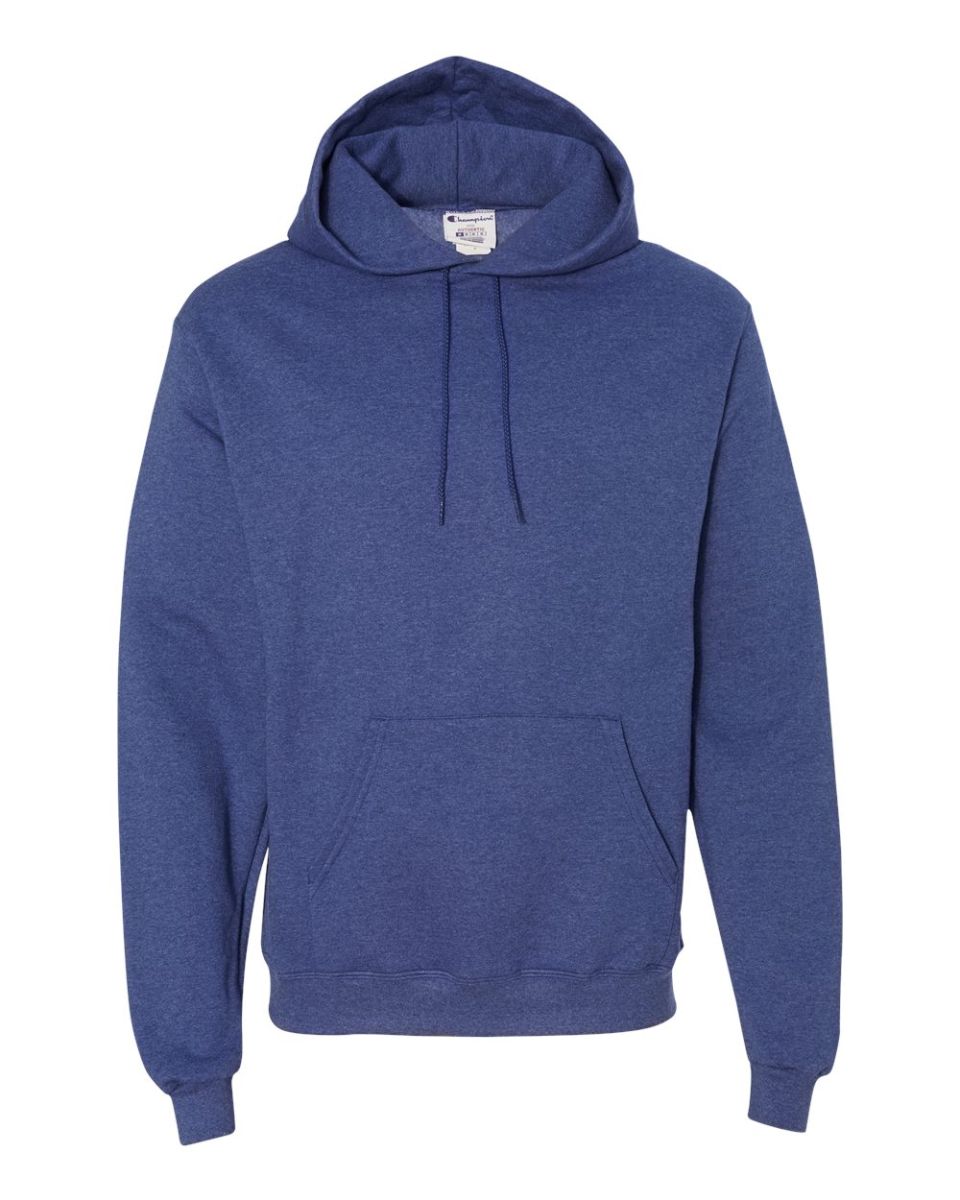 blue champion logo hoodie