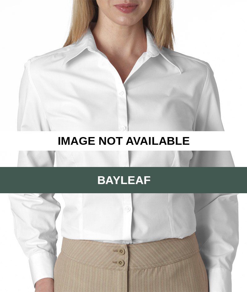 V0114 Van Heusen Ladies' Long-Sleeve Silky Poplin