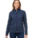 Marmot M16250 Ladies' Drop Line Fleece Jacket in Artic navy hthr front view