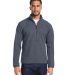 Marmot M12650 Men's Rocklin Half-Zip Jacket in Steel onyx front view