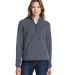 Marmot M12403 Ladies' Rocklin Half-Zip Jacket in Steel onyx front view