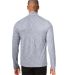 North End NE415 Men's Eclipse Jacquard Quarter-Zip in Classc navy hthr back view