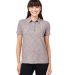 North End NE115W Ladies' Eclipse Jacquard Polo in Burgundy heather front view