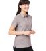 North End NE115W Ladies' Eclipse Jacquard Polo in Burgundy heather side view