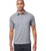 North End NE115 Men's Eclipse Jacquard Polo in Classc navy hthr front view