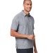 North End NE115 Men's Eclipse Jacquard Polo in Classc navy hthr side view