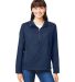 North End NE810W Ladies' Aura Lightweight Packable in Classc nvy/ crbn