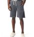 Alternative 5284 Victory French Terry Shorts WASHED BLACK front view