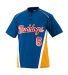 Augusta Sportswear 1526 Youth RBI Performance Jersey Royal/ Gold/ White front view