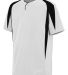 Augusta Sportswear 1545 Flyball Jersey White/ Black front view