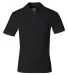 Jerzees® 100% Cotton Jersey Polo BLACK front view