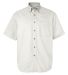 Sierra Pacific 6201 Short Sleeve Cotton Twill Shirt Tall Sizes White front view