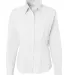 FeatherLite 5233 Women's Long Sleeve Stain Resistant Oxford Shirt White front view