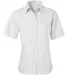 FeatherLite 5231 Women's Short Sleeve Stain Resistant Oxford Shirt White front view