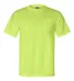 Union Made 3015 Union-Made Short Sleeve T-Shirt with a Pocket LIME GREEN front view