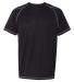 T2057 Champion 4.1 oz. Double Dry® T-Shirt with Odor Resistance Black front view