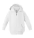 3446 Rabbit Skins Infant Zipper Hooded Sweatshirt WHITE front view