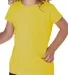 3316 Rabbit Skins® Toddler Girls Fine Jersey T-Shirt YELLOW front view