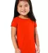 3316 Rabbit Skins® Toddler Girls Fine Jersey T-Shirt ORANGE front view