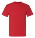 Union Made 3015 Union-Made Short Sleeve T-Shirt with a Pocket RED front view