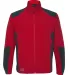 5309 DRI DUCK - Baseline All Season Soft Shell Jacket  Red/ Charcoal front view