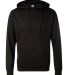 SS2200 Independent Trading Co. Lightweight Hooded Pullover Sweatshirt Black front view