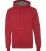 HN270 Hanes® Nano Pullover Hooded Sweatshirt Vintage Red front view