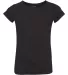 3316 Rabbit Skins® Toddler Girls Fine Jersey T-Shirt BLACK front view