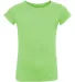 3316 Rabbit Skins® Toddler Girls Fine Jersey T-Shirt KEY LIME front view
