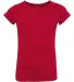 3316 Rabbit Skins® Toddler Girls Fine Jersey T-Shirt RED front view