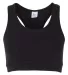 Boxercraft SB101 Women's Support Your Team Sports Bra Black front view