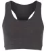Boxercraft SB101 Women's Support Your Team Sports Bra Charcoal front view