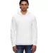 5495W Cali Fleece Pullover Hoodie WHITE front view