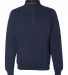 Russel Athletic 1Z4HBM Dri Power® Quarter-Zip Cadet Collar Sweatshirt Navy front view
