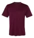 Russel Athletic 629X2M Core Short Sleeve Performance Tee Maroon front view