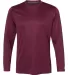 Russel Athletic 631X2M Core Long Sleeve Performance Tee Maroon front view