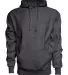 J America 8846 Sport Weave Hooded Sweatshirt Charcoal front view