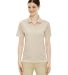 Extreme by Ash City 75046 Extreme Eperformance™ Ladies' Piqué Polo SAND 003 front view