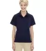 Extreme by Ash City 75056 Extreme Eperformance™ Ladies' Ottoman Textured Polo CLASSIC NAVY 849 front view