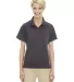 Extreme by Ash City 75056 Extreme Eperformance™ Ladies' Ottoman Textured Polo BLKSILK 866 front view