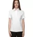 75114 Ash City - Extreme Eperformance™ Ladies' Shift Snag Protection Plus Polo WHITE 701 front view