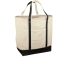 RH34 Red House® - Medium Heavyweight Canvas Tote Nat/Black front view