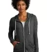 Alternative 2896 Women's Eco Jersey Cool Down Hooded Full-Zip ECO BLACK front view
