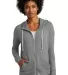Alternative 2896 Women's Eco Jersey Cool Down Hooded Full-Zip ECO GREY front view