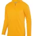 Augusta Sportswear 5508 Youth Wicking Fleece Pullover Gold front view