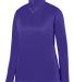 Augusta Sportswear 5509 Women's Wicking Fleece Quarter-Zip Pullover Purple front view