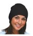 Bayside BA3810 Beanie BLACK front view