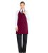 Dickies DC53 V-Neck Tuxedo Apron with Snaps BURGUNDY front view