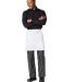 Dickies DC57 Half Bistro Waist Apron with 2 Pockets WHITE front view